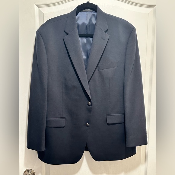 Michael Kors Men’s Classic Fit Navy Sport Coat Blazer Size 44 S